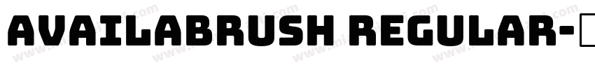 Availabrush Regular字体转换